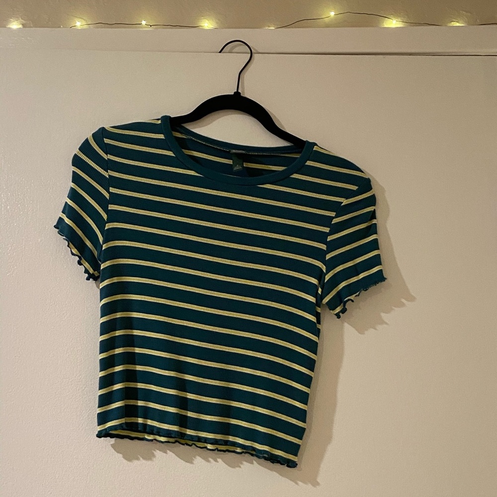 striped crop top